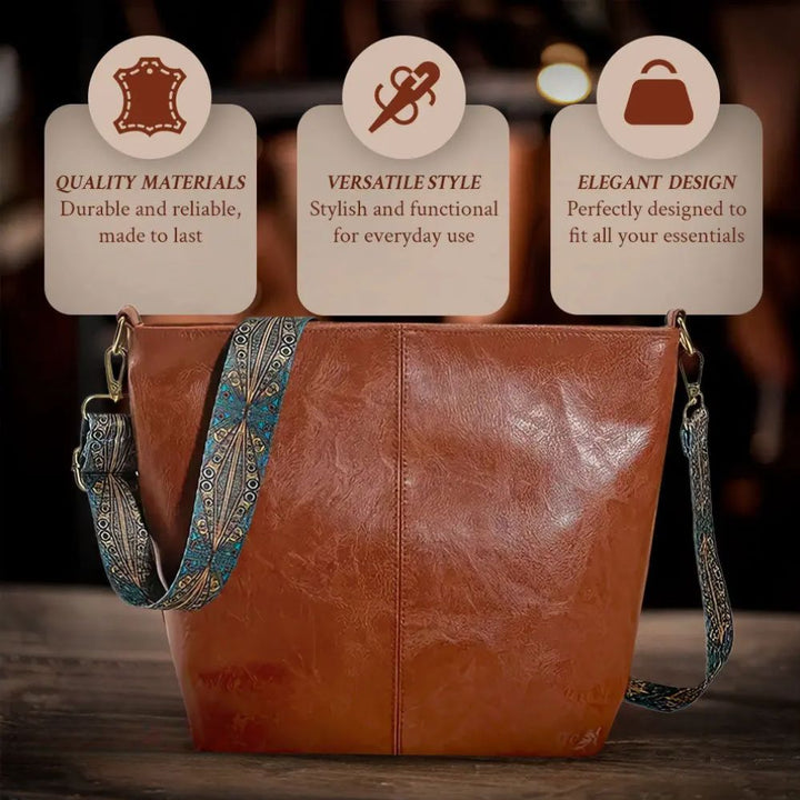 Greta – Sac à épaule en cuir vintage
