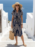 DELACROIX | Robe Midi Imprimée Airy Fit Ora