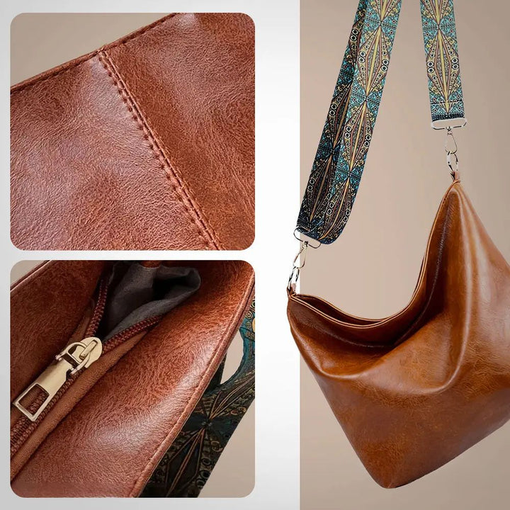 Greta – Sac à épaule en cuir vintage