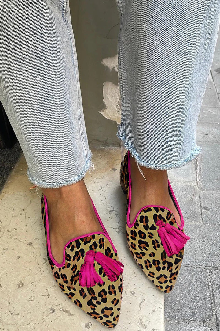 Asma™ - Chaussures plates à imprimé léopard