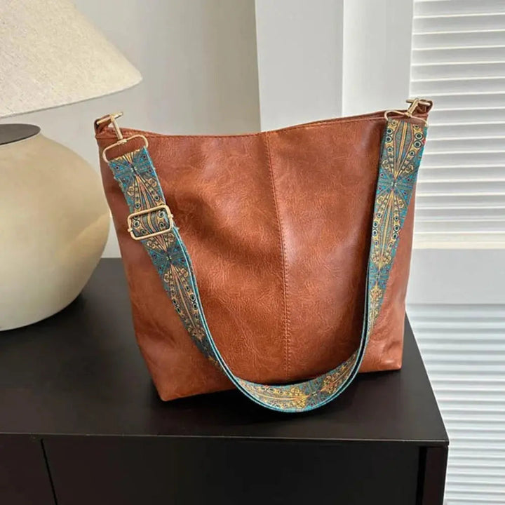 Greta – Sac à épaule en cuir vintage