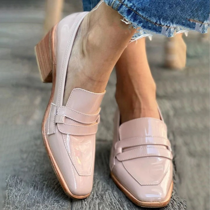 Olga™ - Mocassins en cuir rose