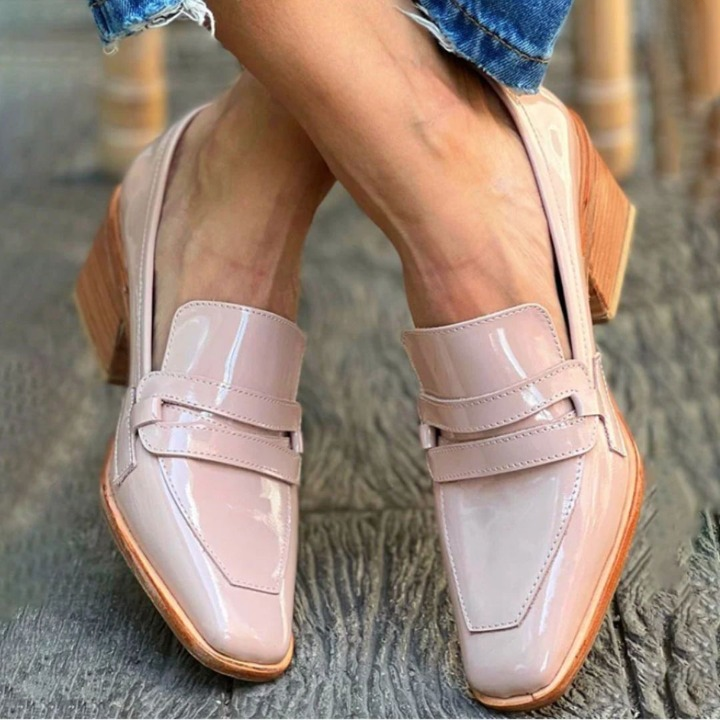 Olga™ - Mocassins en cuir rose