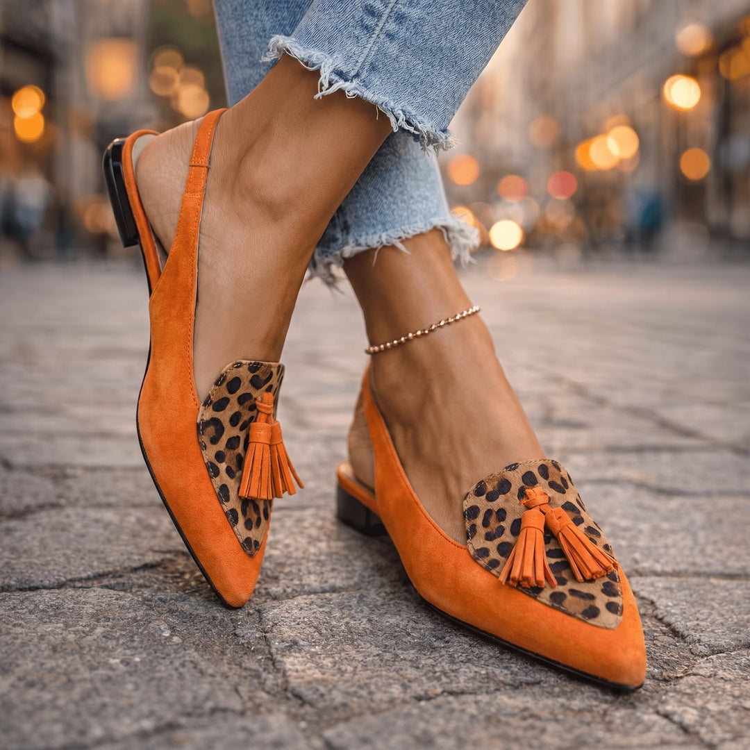 Eliza | Sandales à Talons avec Franges