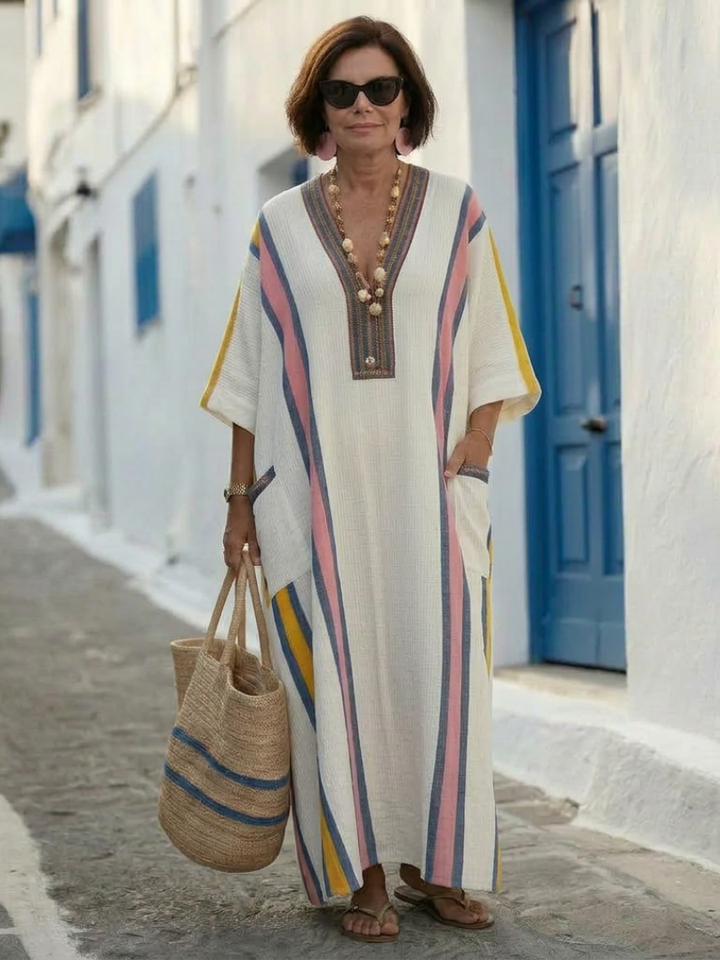 DELACROIX | Robe maxi et manches mi-longues Noemi