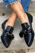 Orla™ - Mocassins noirs avec nœud